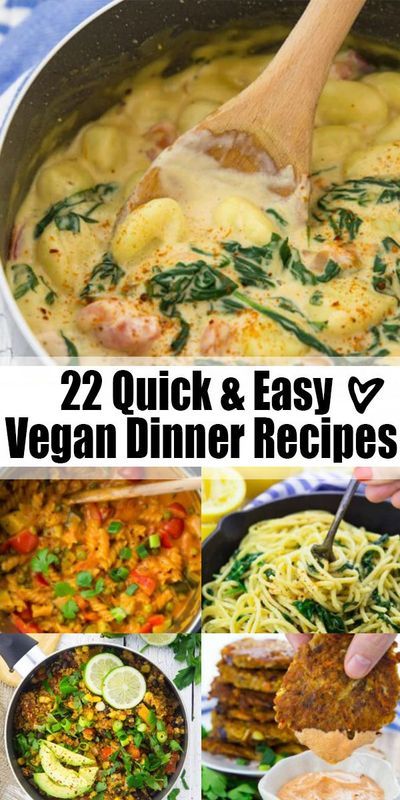 Easy Vegan Dinner Recipes, Easy Quick Recipes, Vegan Diner, Simple Vegan Recipes, School Dinner, Vegan Dinner Recipes Easy, Quick Easy Vegan, Quick Vegan Meals, Easy Vegan Dinner