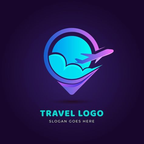 Travel Logo Design Ideas Creative, Ideas For Logos, Holiday Logo Design, Travel Logo Design, Logo Voyage, Travel Agency Logo, Tourism Logo, Holiday Logo, Stationery Business Card