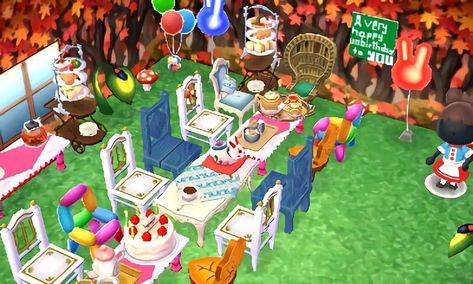 Alice in Wonderland Tea Party themed room Animal Crossing New Leaf #acnl #animalcrossingnewleaf #aliceinwonderlandacnl Animal Crossing Wonderland, Wonderland Animal Crossing, Acnh Wonderland Designs, Animal Crossing Alice In Wonderland, Acnh Alice In Wonderland Design, Acnh Alice In Wonderland, Acnh Tea Party, Tea Party Animal Crossing, Acnh Alice In Wonderland Tea Party