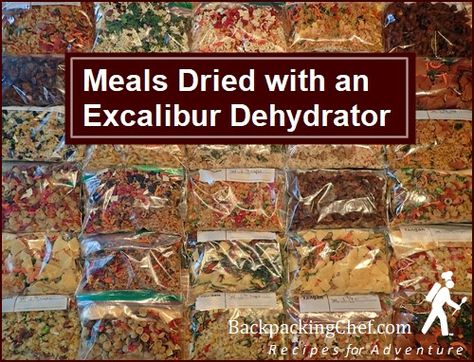 Excalibur Dehydrator Recipes, How To Build A Food Dehydrator, Dehydrating Fruits In Dehydrator, How To Dehydrate Herbs In Dehydrator, Dehydrator Meals Backpacking, Excalibur Dehydrator, Food Dehydration, Backpacking Food, Dehydrated Food