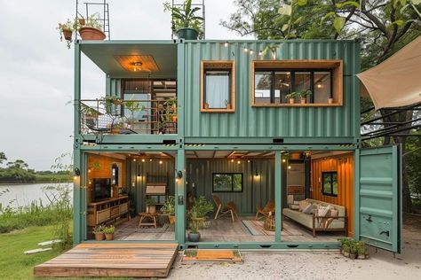 Alternative Homes, Shipping Container Home Designs, Library Aesthetic, Tiny House Inspiration, Casa Country, Building A Container Home, Save File, Cape Verde, Casa Vintage