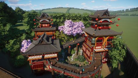 Red Panda Habitat, Panda Enclosure, Planet Ideas, Panda Habitat, Asia Restaurant, Serenitea Pot, Zoo Games, Zoo Inspiration, Baby Animals Cute