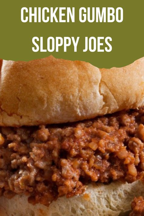 If you’re a fan of comfort food with a twist, look no further than this Chicken Gumbo Sloppy Joe recipe! This unique and flavorful take on the classic sloppy joe combines the rich and savory flavors of chicken gumbo with the messy, satisfying goodness of a sloppy joe sandwich. The result is a hearty and Gumbo Sloppy Joes, Ground Chicken Sloppy Joes, Chicken Sloppy Joe Recipe, Joe Sandwich, Vitaclay Recipes, Chicken Gumbo Soup, Chicken Sloppy Joes, Sloppy Joes Sandwich, Gumbo Soup