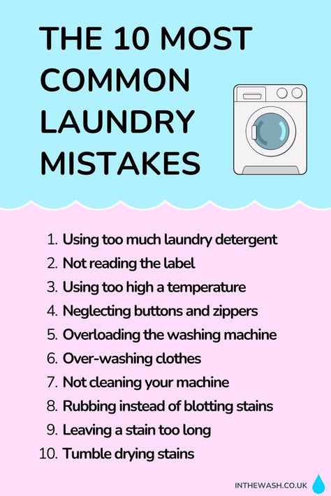 10 Most Common Laundry Mistakes (And What to Do Instead) Laundry Tips And Tricks, Laundry Schedule, Laundry Business, Laundry Cleaning, Laundry Tips, Wash Clothes, Fabric Conditioner, Doing Laundry, Dishwashing Liquid