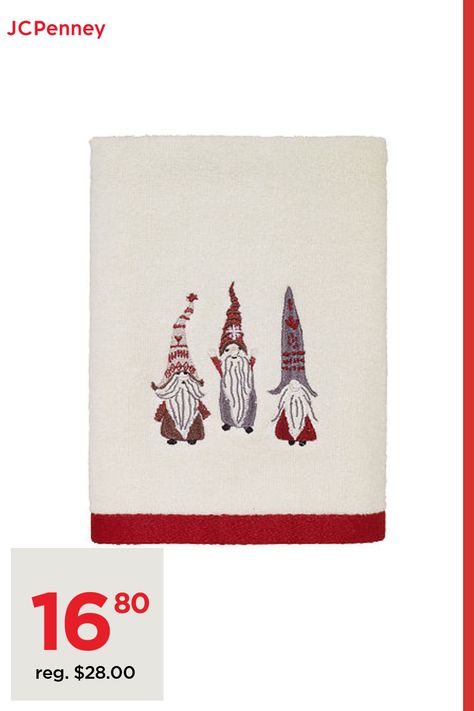 Included: 1 16x28 Inch Hand Towel(s)Fabric Content: 100% CottonCare: Machine Wash, Tumble DryDecor Styles: TraditionalFabric Weight: Midweight (450-599 Gsm)Country of Origin: Imported Linen Hand Towels, Christmas Towels, Fingertip Towels, Christmas Gnomes, Cotton Hand Towels, Soap Pump, Towel Collection, Cotton Bath Towels, White Towels