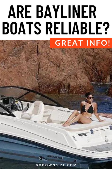 Bayliner is a brand that has been around since 1957. They are a line for introductory boats. If you're ready for the boat life and living in small spaces you'll want to check out our article to find out if Bayliner boats are reliable, good, and if they're the boat for you. Downsizing House, Downsizing Tips, Bayliner Boats, Living On A Boat, Boat Life, Moving Tips, The Boat, Simple Living, Helpful Tips