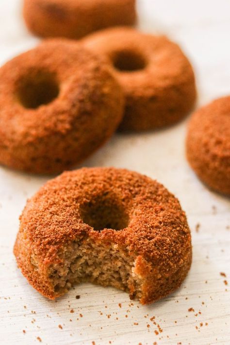 Paleo Donuts, Homemade Baked Donuts, Churro Donuts, Gluten Free Donuts, Paleo Baking, Great Grandma, Baked Donuts, Coconut Recipes, Donut Recipes