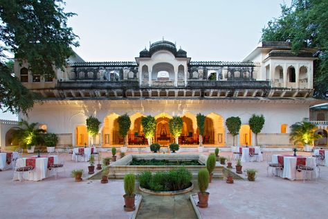 Jaipur Hotels, Tom Bateman, Travel Destinations In India, Bend It Like Beckham, India Architecture, Go Glamping, Luxury Tents, Outdoor Tent, Courtyard House