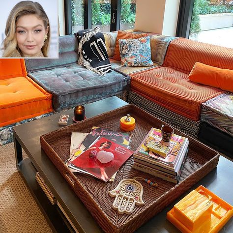 Gigi Hadid Shows Off Unique N.Y.C. Apartment She Spent 'All of Last Year Designing' Gigi Hadid House, Eccentric Decor, Manhattan Apartment, New York City Apartment, New York Homes, Vogue Living, New York Apartment, Nyc Apartment, Dream Apartment