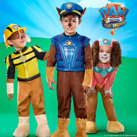 Paw Patrol Costume Marshall, Family Costumes Paw Patrol, Paw Patrol Costume Chase, Rocky Halloween Costume Paw Patrol, Paw Patrol Costumes For Adults, Paw Patrol Kostüm, Dog Makeup, Chase Paw Patrol, Princess Dress Up