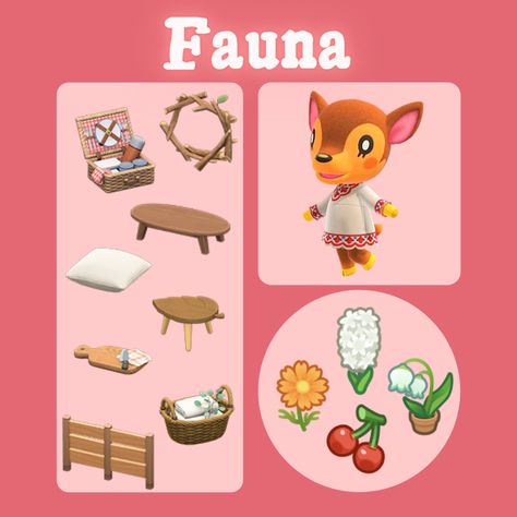 Animal Crossing Yard Guides Fauna Gift Guide Acnh, Acnh Fauna, Acnh Farmcore, Animal Crossing Yard, Character Info, Ac Ideas, Animal Crossing Guide, Animal Crossing Wild World, Animal Crossing Characters