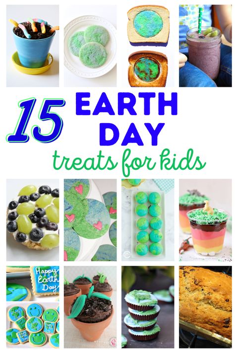 Earth Day Foods For Kids, Earth Day Cooking Preschool, Earth Day Food Ideas For Kids, Earth Day Snacks For Kids To Make, Earth Day Treats Easy Snacks, Plant Themed Snacks For Kids, Earth Day Breakfast Ideas, Earth Day Meal Ideas, Earth Day Treats For Kids