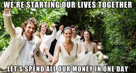 12 Wedding Memes That Totally Get What You're Going Through Funny Wedding Meme, Wedding Planning Memes, Wedding Meme, Wedding Planning Quotes, Low Budget Wedding, Weddings By Color, Marriage Humor, Wedding Quotes, College Humor