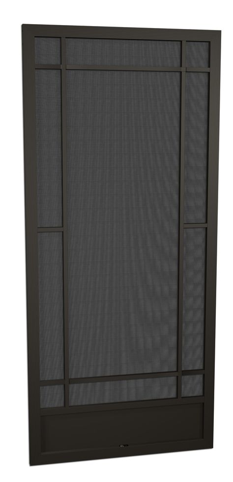 Black Metal Screen Door, Metal Screen Door Ideas, Modern Screen Door, Metal Screen Door, Black Screen Door, Double Screen Doors, Metal Screen Doors, Aluminum Screen Doors, Modern Front Porches