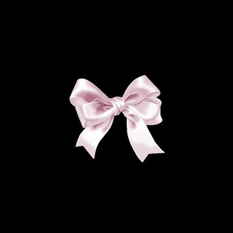 Black Widget, Pink Ribbon, Pink Bow, Black Background, Ribbon, Pink, Black