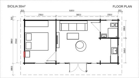 Granny flat floor plans - YZY Kit Homes Modern Granny Flat Floor Plans, Granny Flat Floor Plans, Modern Granny Flat, Granny Flat Plans, Backyard Cabin, Extension Plans, Granny Flats, Cabin Floor Plans, Architectural Floor Plans