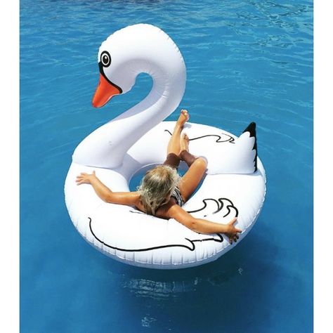 Pool Party Floats, Swan Pool Float, Summer Pool Floats, Swimming Pool House, Swimming Ring, Pool Floats, White Swan, Summer Pool, Beach Toys