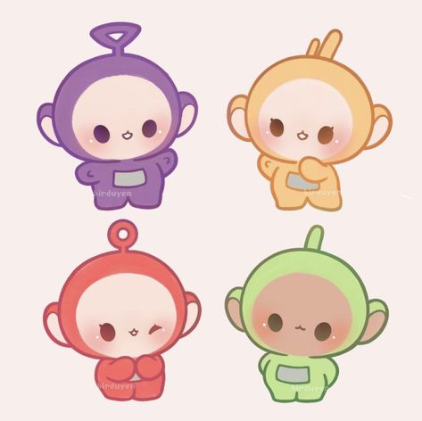 Teletubbies Cute, The Teletubbies, Optical Illusion Tattoos, Illusion Tattoos, Cute Easy Doodles, Illustration Cute, Easy Doodles Drawings, Kraf Diy, Cute Doodles Drawings