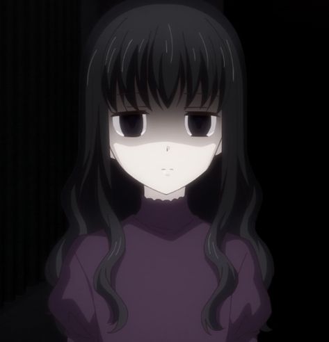 Hanajima Saki, Saki Hanajima, Fruits Basket, Purple, Hair, Anime, Black