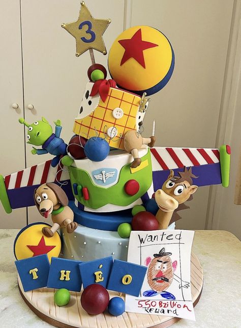 Toy Story Theme Party Decoration, You Story Cake, Toy Story Cake Ideas, Toy Story Birthday Cake, Toy Story Theme, Toy Story Cakes, Story Birthday, Crazy Cakes, Toy Story Birthday