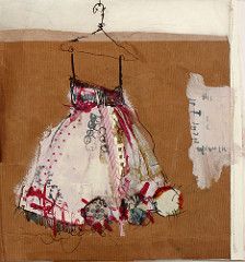 Papercraft Ideas, Collage Ideas, Scrap Fabric, Tableau Art, Snail Mail, Altered Books, Brown Paper, Clothes Line, Art Journal Pages