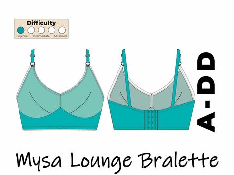 Wireless Bra Pattern, Bra Making Tutorial, Diy Bra Pattern, Bralette Sewing Pattern, Sewing Bras, Bra Sewing Pattern, Bralette Pattern, Diy Bra, Lingerie Patterns