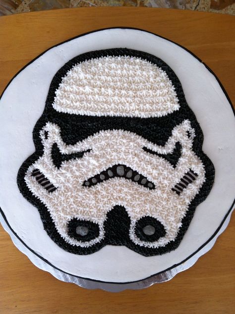 Stormtrooper cake Stormtrooper Cake, Storm Trooper Cake, Birthday Cake Boys, Star Wars Cake Toppers, Star Wars Birthday Cake, Star Wars Cake, Star Wars Birthday Party, Magic Cake, Gateaux Cake