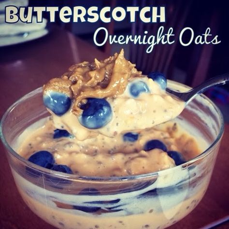 Pretty Little Feast: Butterscotch Overnight Oats Healing From Surgery, Pumpkin Pie Overnight Oats, Oat Recipes Healthy, Overnight Oats Recipe Healthy, Butterscotch Pudding, Overnight Oats Healthy, Overnight Oatmeal, Instant Pudding Mix, Macro Meals