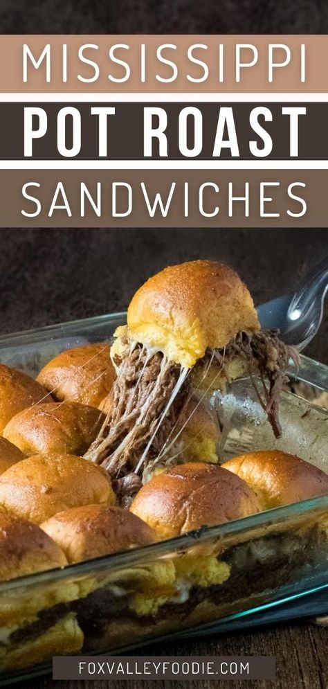 Mississippi Pot Roast Sandwiches, Pot Roast Sliders, Mississippi Pot Roast Crockpot, Pot Roast Crockpot, Roast Sandwiches, Roast Crockpot, Pot Roast Sandwiches, Hot Beef Sandwiches, Roast Beef Sliders