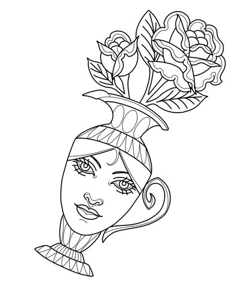 Pitcher Tattoo, Vase Tattoo, Pitcher Vase, Black Work, Blackwork, I Tattoo, Geometric Tattoo, Coloring Pages, Portfolio