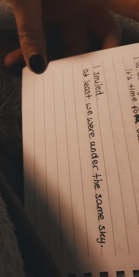 I Smiled We Were Under The Same Sky, At Least Were Under The Same Sky, At Least We Are Under The Same Sky, Under The Same Sky, Love Poem, Stop Talking, I Found You, End Of The World, Love Poems