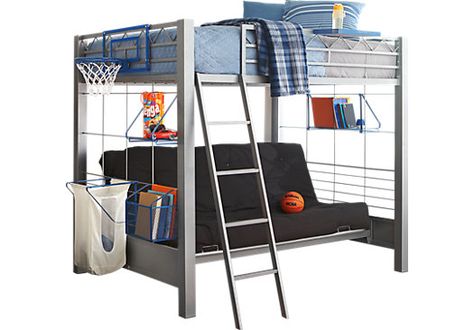 Affordable Bunk Beds, Bunk Bed Ideas Diy, Futon Diy, Bunk Beds Small Room, Rooms To Go Kids, Modern Bunk, Futon Bunk Bed, Futon Decor, Modern Bunk Beds