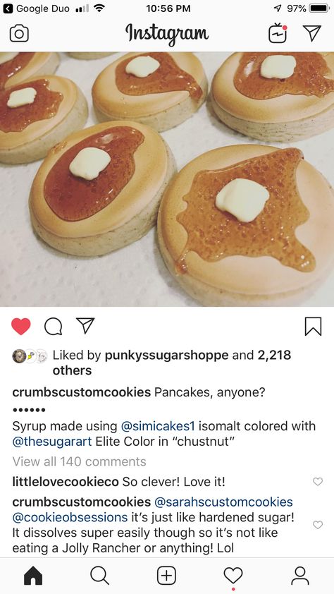 Pancake Cookies, Sugar Spoon, Cookie Frosting, Cookies Decorated, Royal Icing Cookies, How To Make Cookies, Sugar Cookies Decorated, Royal Icing, Cookie Decorating