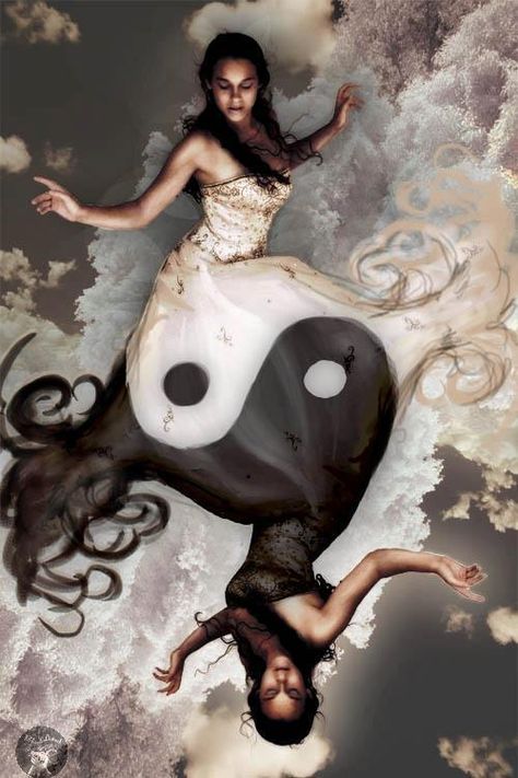 Geminis Image Zen, Gemini Art, Gemini Zodiac, Angels And Demons, Ying Yang, Good And Evil, Pics Art, Yin Yang, Dark Art