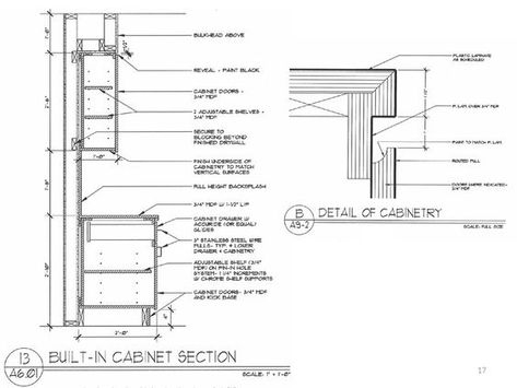 Kitchen Details Drawing Cabinets, Joinery Details Drawing, Kitchen Details Drawing, Cabinet Detail Drawing, Furniture Details Drawing, Drawing Furniture, Kitchen Layout Plans, Cabinet Detailing, Joinery Design