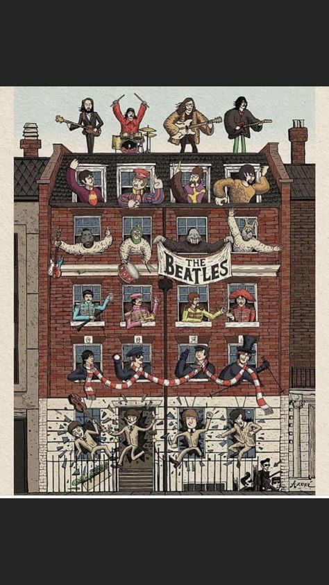 Beatles Drawing, Beatles Wallpaper, With The Beatles, Beatles Poster, Beatles Pictures, Beatles Art, Beatles Fans, The Fab Four, Abbey Road