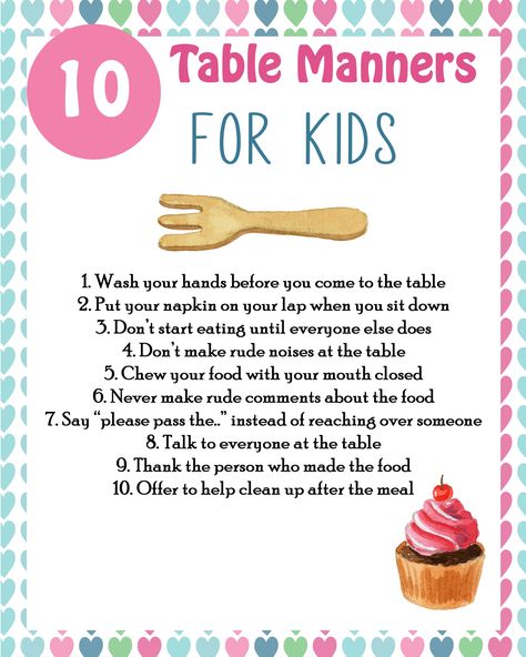 Table Manners For Kids, Kids Table Manners, Life Skills Kids, Manners For Kids, Evening Routines, Table Manners, Etiquette And Manners, Parenting Knowledge, Affirmations For Kids