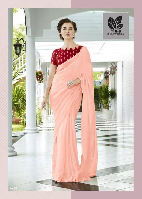 Jute Saree, Ikkat Blouse, Jute Sarees, Saree Fancy, Ikat Blouse, Ethnic Kurti, Fancy Saree, Raw Silk Saree, Plain Saree