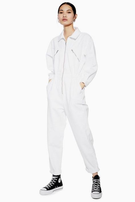 White Boiler Suit, Utility Jumpsuit Outfit, Denim Utility Jumpsuit, Utility Jumpsuit, Boiler Suit, Jumpsuit Online, Topshop Outfit, Jumpsuit Fashion, Large Fashion