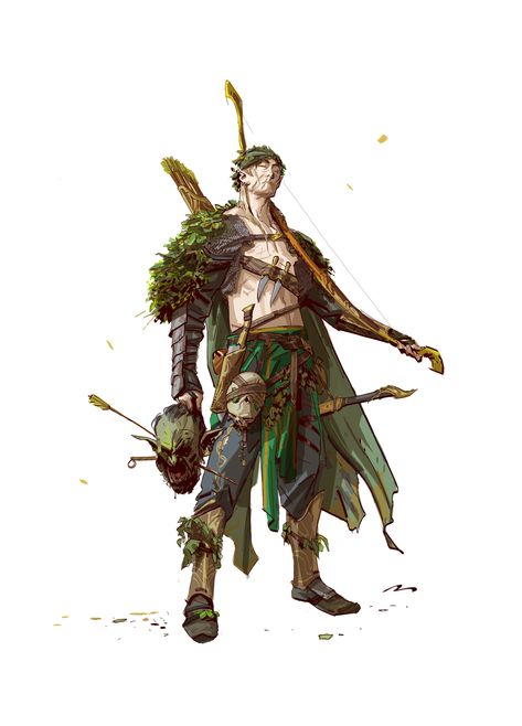 Forest Character, Mauro Belfiore, Forest Survival, Emerald Forest, Character Design Cartoon, Wood Elf, Fiction Idea, Character Sketches, Dungeons And Dragons Characters