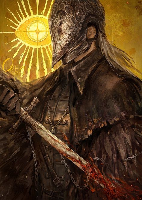 Crow Of Cainhurst, Bloodborne Characters, Software Art, Knight Tattoo, Artist Problems, Bloodborne Art, Demon Souls, Crow Art, Dark Souls Art