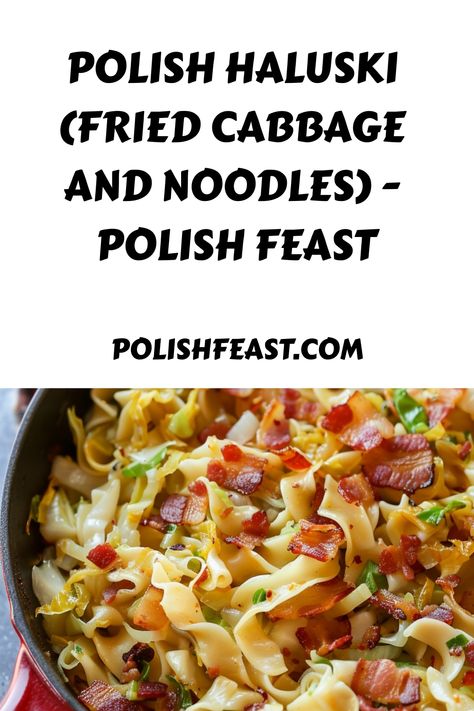 Polish Haluski, or Fried Cabbage and Noodles, is a comforting and easy-to-make dish. It’s perfect for a quick dinner or a family meal. Polish Comfort Food, Polish Haluski, Haluski Fried Cabbage And Noodles, Fried Cabbage And Noodles, Cabbage Steaks Recipe, Polish Dishes, Polish Foods, Czech Food, Cabbage And Noodles