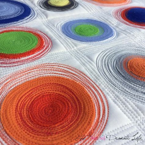 Quilts Ideas Patterns, Quilt Circles, Circle Quilt Patterns, Quilt Techniques, Quilt Modern, Quilts Patterns, Quilt Modernen, Circle Quilts, Free Motion Quilt Designs