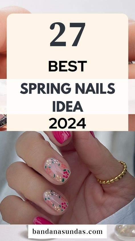 Explore the 27 best nails ideas for spring, from pastel palettes to floral art. These spring nail designs offer creative inspiration for everyone looking to add a touch of spring to their manicure. Get ready for a season of beauty and renewal. Nails Ideas For Spring, Nail Designs And Colors, Vibrant Nail Colors, Spring Nail Ideas, Nails Easter, Pastel Nails Designs, Top Nails, Spring Nail Trends, Nail Designs Tutorial