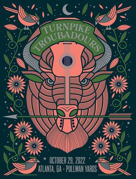 Turnpike Troubadours, Vintage Music Posters, Country Stuff, Horse Heart, Music Collage, Dorm Posters, Music Posters, Cow Bell, A New Hope