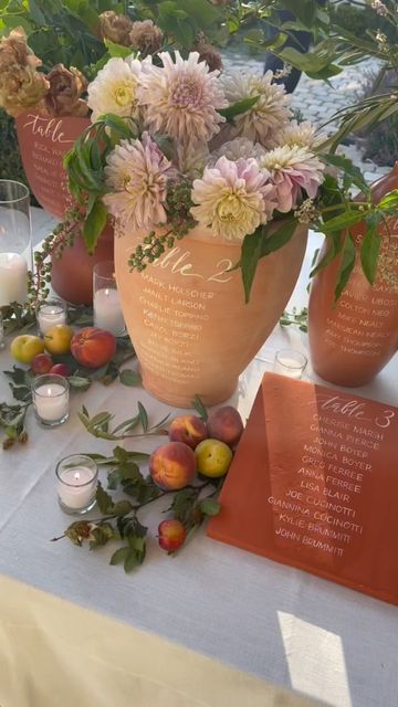 annerobincallig on Instagram: "This escort display for an @annielcampbell wedding last month was a beast… but seeing this made it worth it!!! @megan_gray did such an amazing job. How pretty is this?!? . . . #calligraphy #lettering #escortcards #seatingchart #terracotta #weddingdecor #weddingflowers #terracottawedding #handlettering" Terra Cotta Wedding, Wedding Options, Chinese Tea Ceremony, Modern Mexican, Calligraphy Lettering, Beautiful Calligraphy, Wedding Flower Inspiration, Mom Wedding, Mexican Wedding