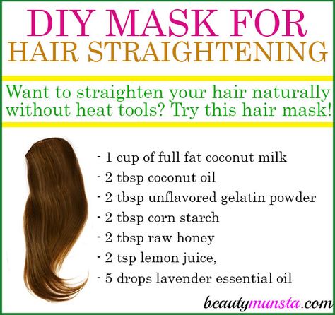 Have you ever thought of using a homemade hair straightening mask? Try this recipe out! The first time you straightened your hair was when you were 14 and ever since then you got hooked. You now can’t live without straightening your hair every single day. But what’s this? Your hair looks dry, damaged and is … Hair Straightening Mask, Natural Beauty Hacks, Straightening Natural Hair, Best Hair Straightener, Homemade Hair, Long Healthy Hair, Homemade Hair Products, Hair Straightening, Healthy Natural Hair