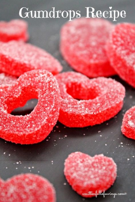 10 Valentine's Day Sweet Treat Recipes - The DIY Village Gumdrops Recipe, Homemade Gumdrops, Gumdrop Recipe, Valentines Day Desserts, Valentines Day Food, Valentine's Day Recipes, Gum Drops, Valentines Day Treats, Valentines Food