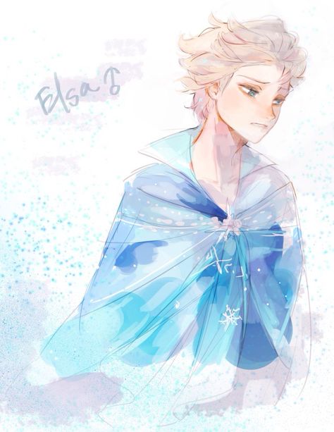 Male elsa Winter King Fanart, Genderbent Disney, Male Elsa, Disney Gender Swap, Gender Bent Disney, Disney Gender Bender, Dreamworks Characters, Disney Princess Anime, Princesas Disney Anime