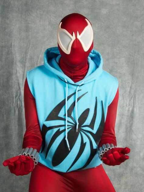 Scarlet Spider Scarlet Spider Costume, Scarlet Spider Ben Reilly, Spider Aesthetic, Superhero Drawings, Spider Cosplay, Spider Halloween Costume, Holloween Costumes, Ben Reilly, Amazing Costumes